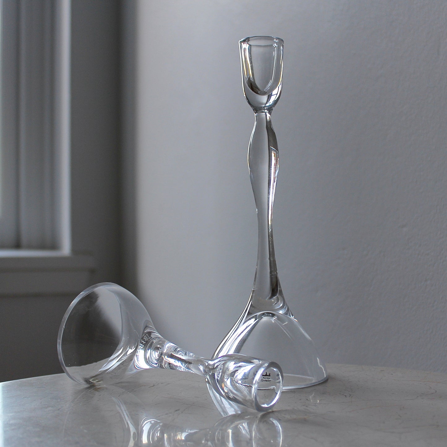 Vicke Lindstrand Candle Holders
