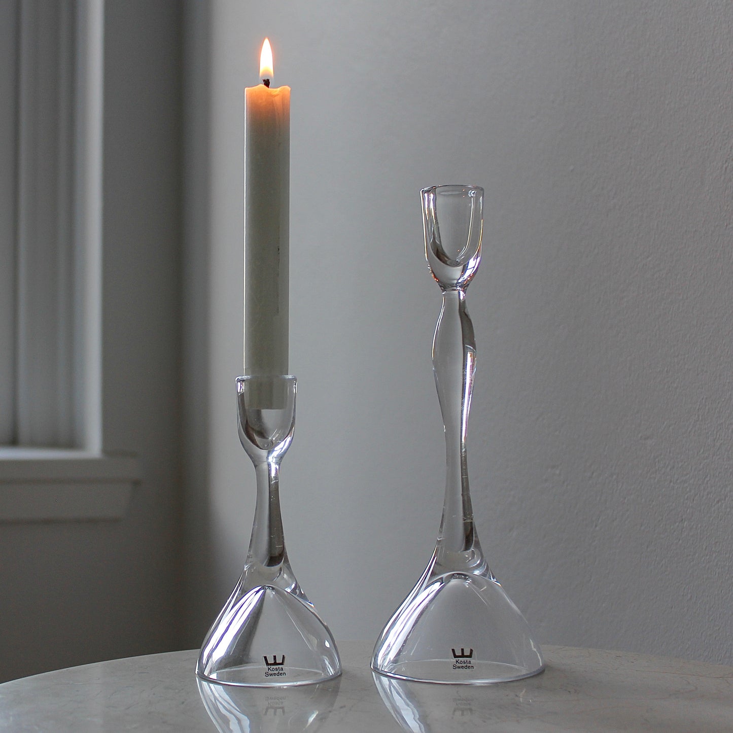 Vicke Lindstrand Candle Holders