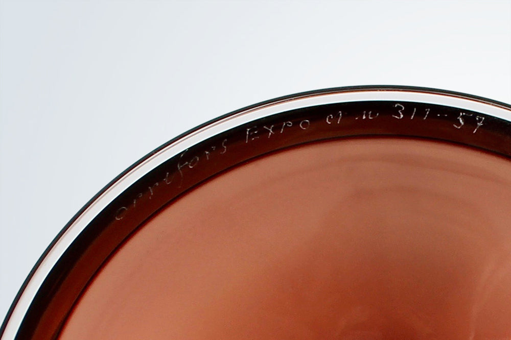 Glass Vase by Nils Landberg for Orrefors