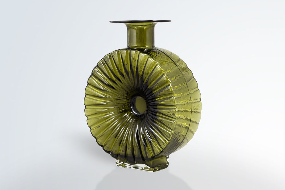 Glass Vase by Helena Tynell for Riihimäen Lasi Oy